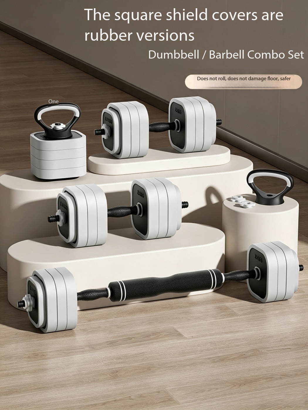 Dumbbell Set - Equipamento de ginástica doméstica 4 em