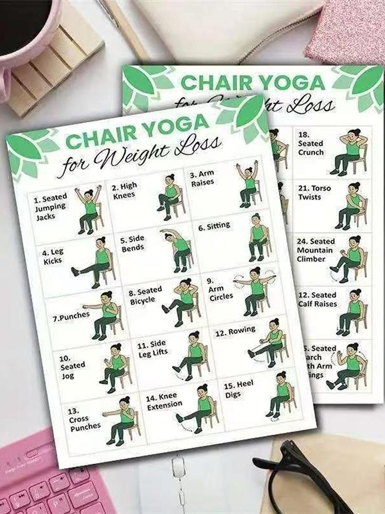 2 Pôsteres de Yoga para Exercí - Sports Equipment Poster avaliação e preço